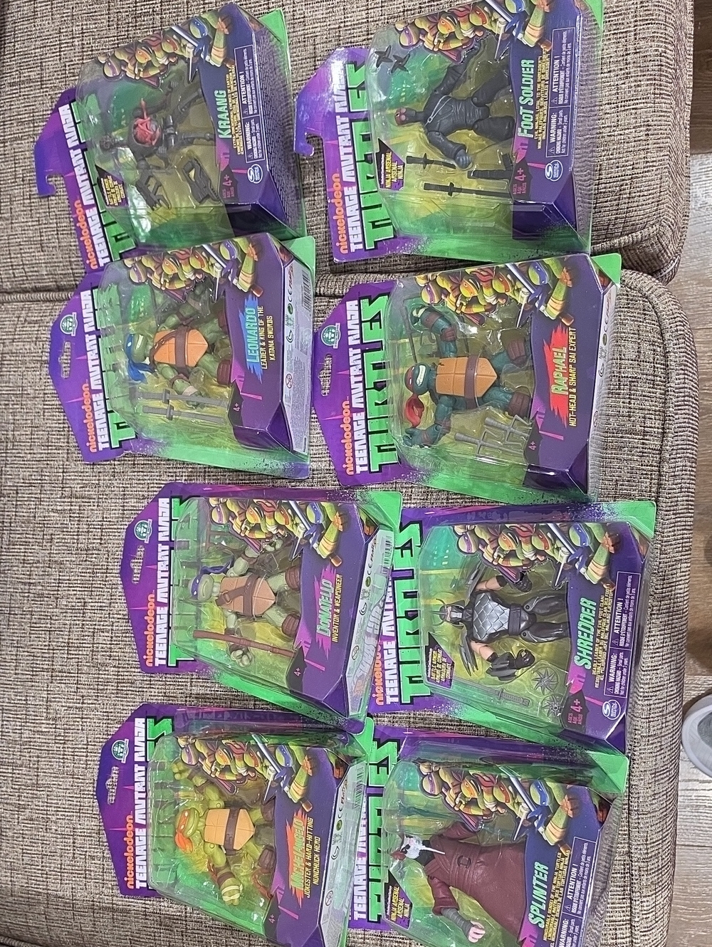 Teenage Mutant Ninja Turtles Action Figures - Green Turtles & Villains
